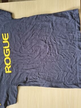 Rogue Navy Short Sleeve Tee with Yellow Logo